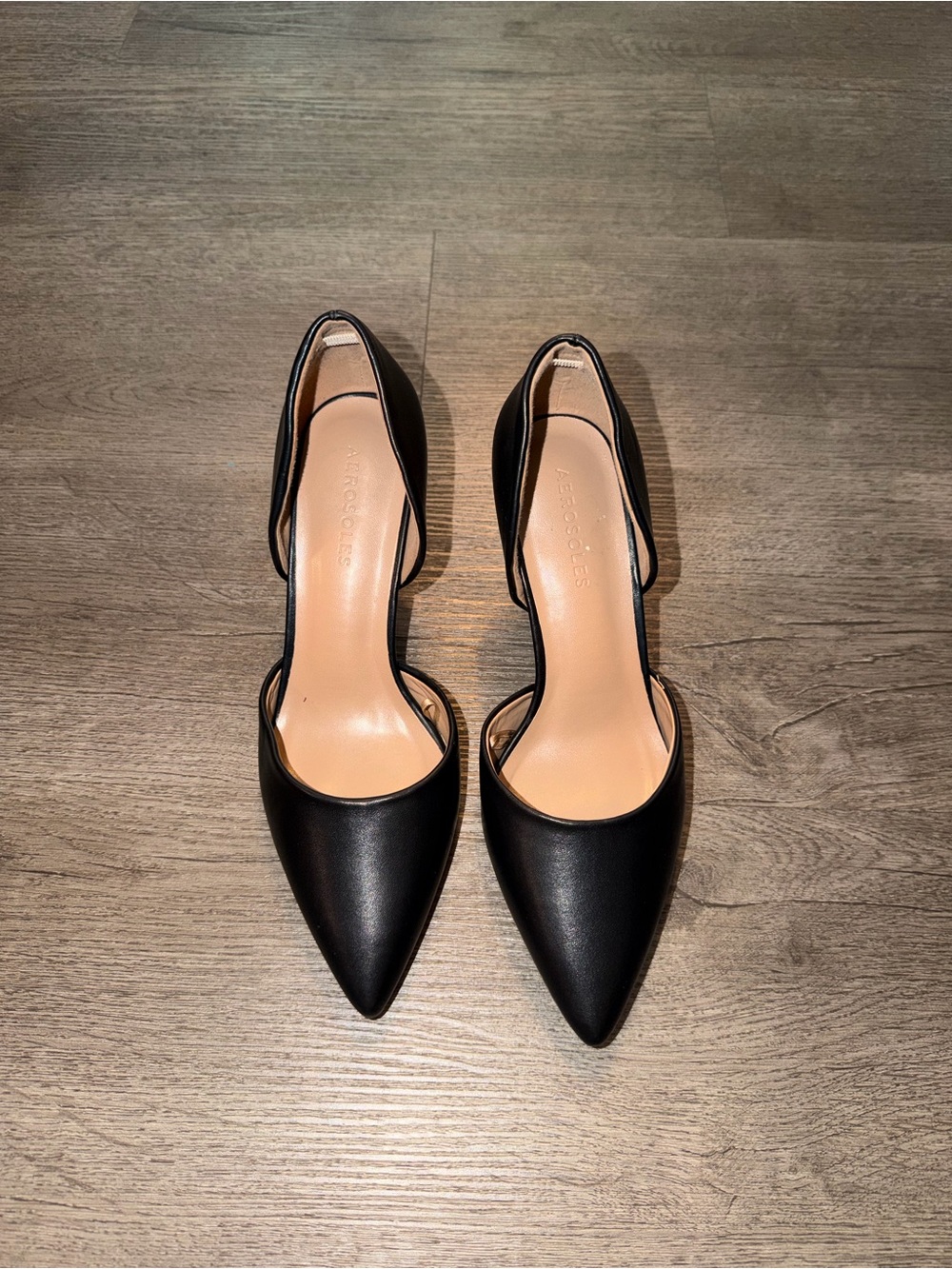Aerosoles Classic Black Pointed D'Orsay Pumps - Women's - size 7.5